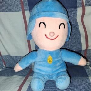 Blue Plush Smiling Toy